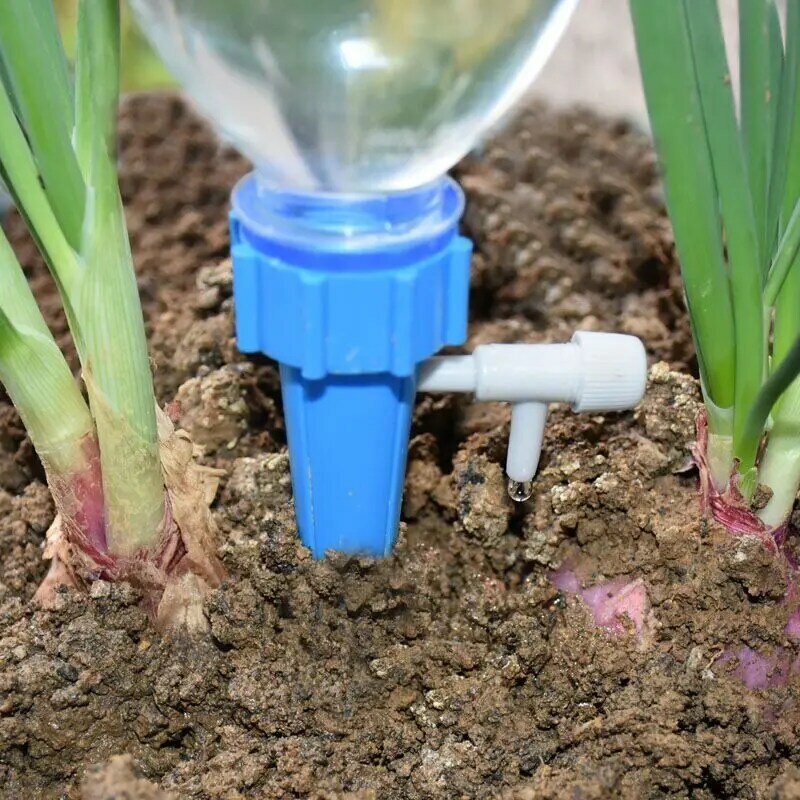 Drip Irrigatie Automatische Plant Waterers Systeem Verstelbare Druppelen Water Spikes Taper Planten Pot Gieter Voor Coke Flessen 1Pcs