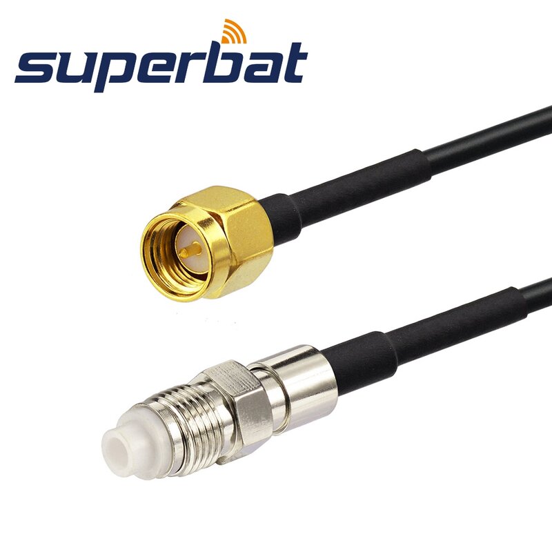 Superbat Dab/Dab + Autoradio Antenne Fme Plug Naar Sma Mannelijke Rg174 Kabel 500Cm Voor Auto Dab