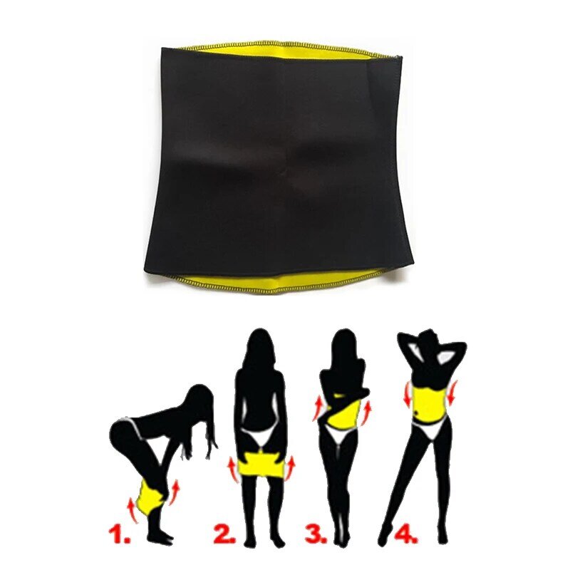 S-3XL Hot Waist Band Gym Fitness Sports Exercise  Waist Support Pressure Protector Body Building Belt Slim Item Sweat For Women