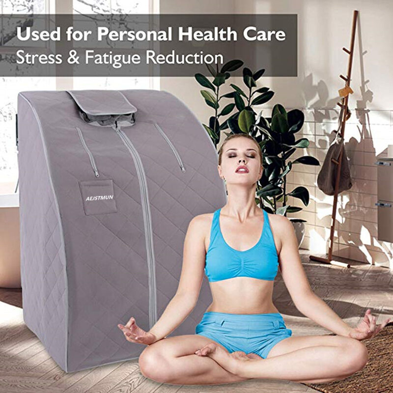 Far Infrared Sauna For Sauna SPA  Weight Loss Negative Ion Detox Therapy  Personal Fir Infarared Sauna Room Folding Chair