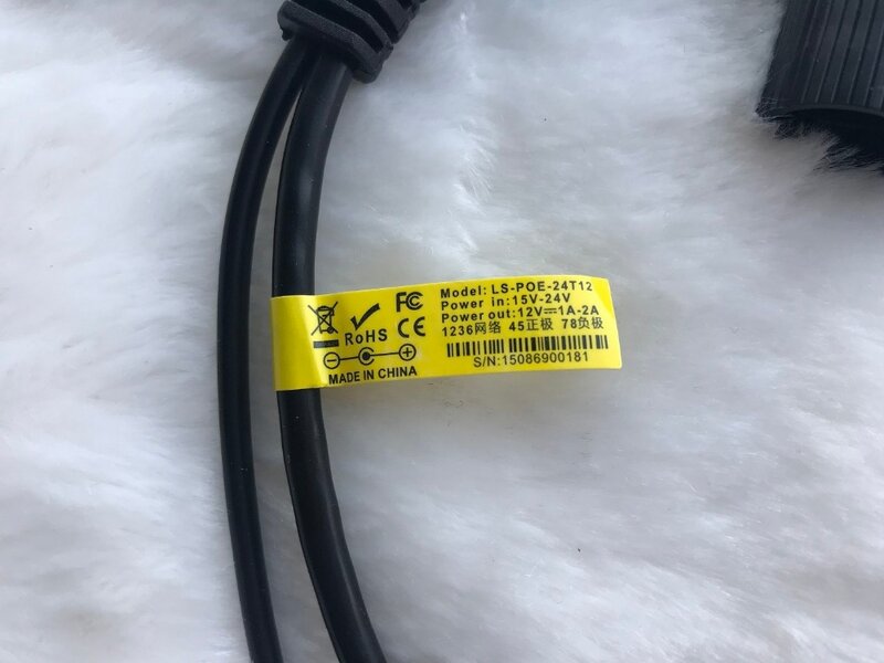Masukan DC 24 V untuk Output 12 V POE Adaptor Kabel POE Splitter Injector PoE Switch Kabel Tape Disaring Synthesizer pemisah Penggabung
