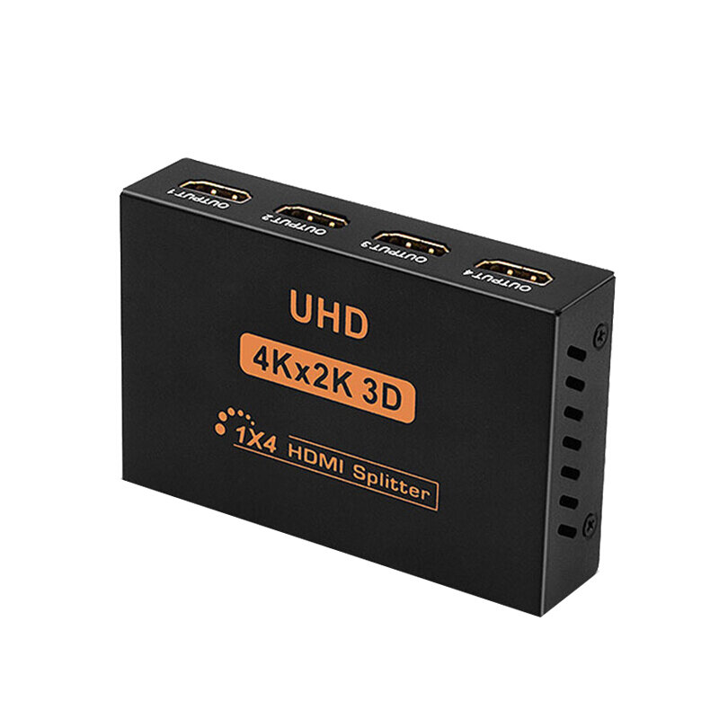 4 Port HDMI-Kompatibel Splitter 1 Input 4 Output HD Komputer Video Hub Switcher Sinkron Berbagi 4K * 2K