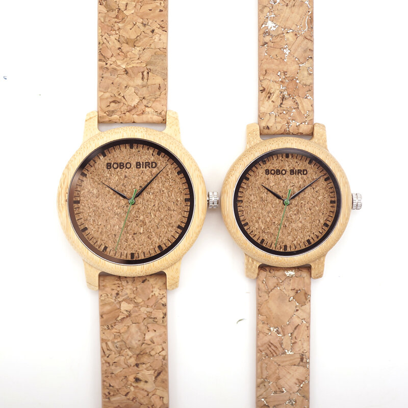 BOBO BIRD-reloj analógico de madera de bambú M12 para hombre y mujer, accesorio de pulsera de cuarzo, complemento masculino de marca de lujo con movimiento japonés, perfecto para regalo
