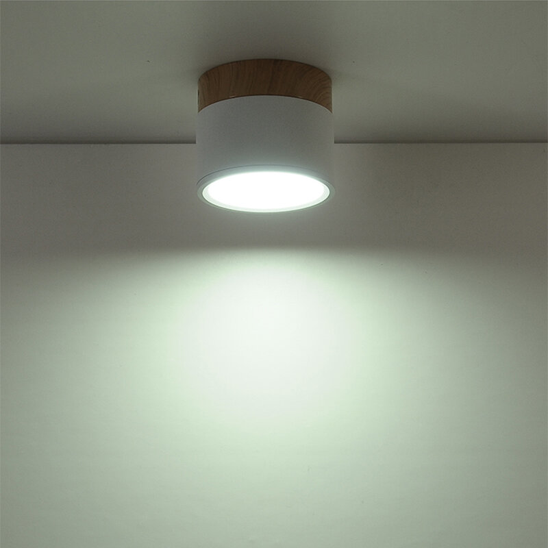 الشمال اللون LED أضواء السقف تركيبات الممر داخلي 5 واط 7 واط 12 واط الألومنيوم أسود أبيض أخضر أصفر مصباح سقف المطبخ المستديرة