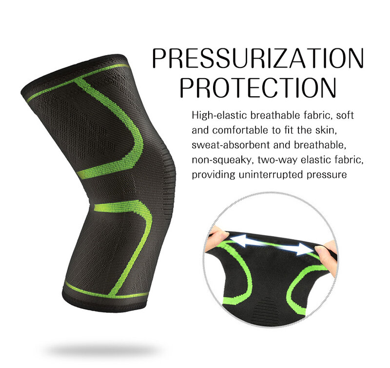 Worthing 1 PC elastyczne ochraniacze na kolana Nylon Fitness sportowy sprzęt Kneepad Brace Running koszykówka Protector siatkówka wsparcie