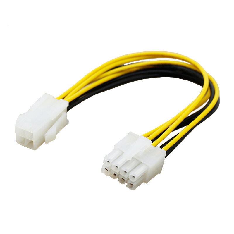 Newest Hot 4 Pin Male to 8 Pin CPU Power Supply Adapter Converter ATX Cable 12V CPU Cable High Quality
