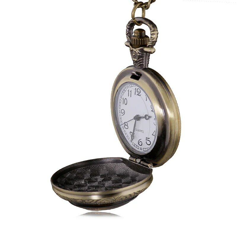 Reloj de bolsillo de diseño Vintage, pulsera de cuarzo, colgante, regalo, Stark, Winter Fell, Wolf, gran oferta