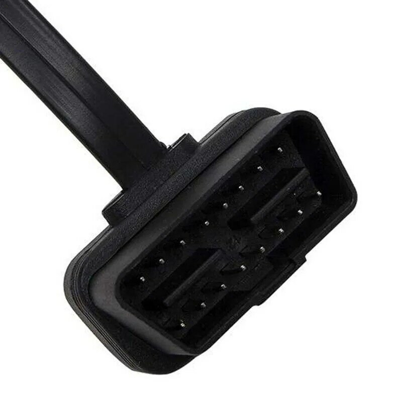 OBD2 Tool Flat+Thin As Noodle 60cm OBD 2 OBDII OBD2 16Pin Male to Female ELM327 Diagnostic Extension Cable Connector with SWITCH