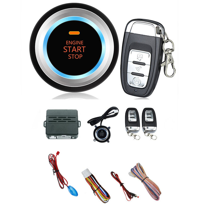 GUBANG Car Start Push Button Remote C3 Alarm System Security Audible alarm Ignition Engine  Free Shipping