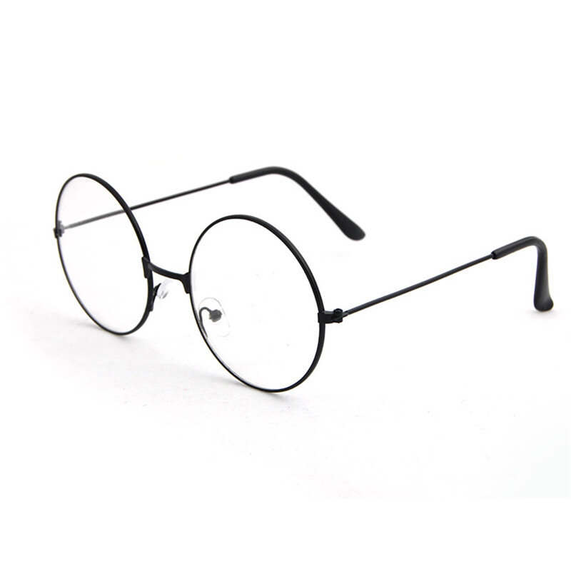 2019 novo homem mulher retre óculos redondos lente transparente metal miopia armação de óculos óptica óculos redondos