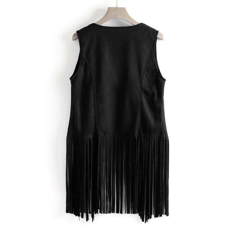 new cool Women vest coat Ethnic Sleeveless With Tassels Fringed Vests Cardigan Women's Clothing Open stitch S~3XL W0717#10