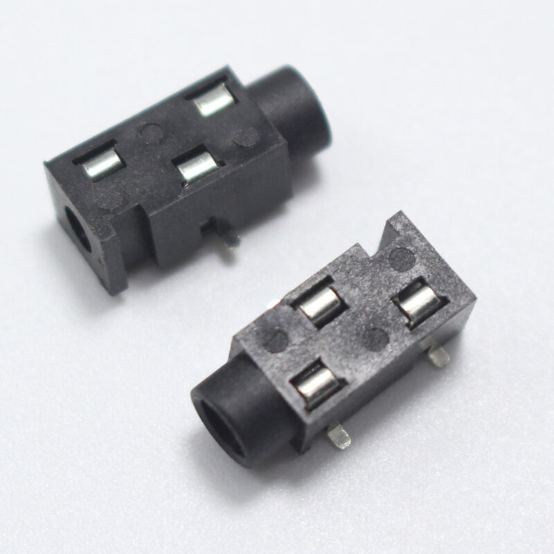 PJ Series 3.5mm Stereo Female Socket with Screw 3.5 Audio Headphone Jack 3P Vertical Double Channel Connector 313 392 324