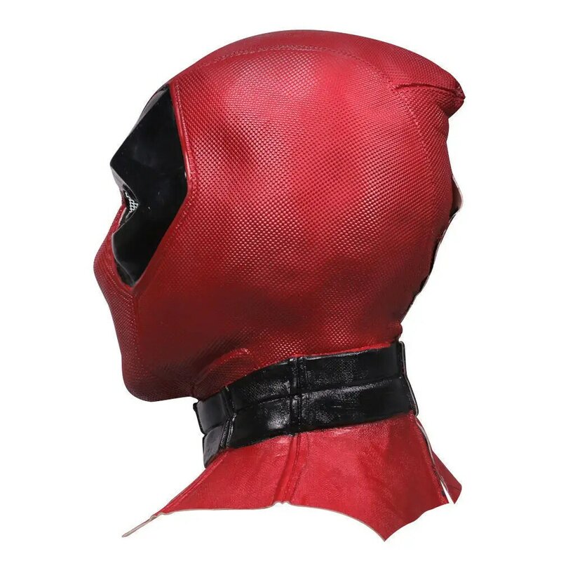 Film Deluxe adulto lattice Deadpool maschera Cosplay Deadpool casco integrale fatto a mano Halloween Party Prop