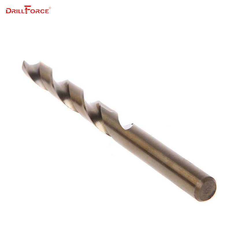 Drillforce-Mèches hélicoïdales à tige droite en acier allié, outils électriques pour le travail du métal et du bois, M35 HSS, 1.5-10mm, 15 pièces
