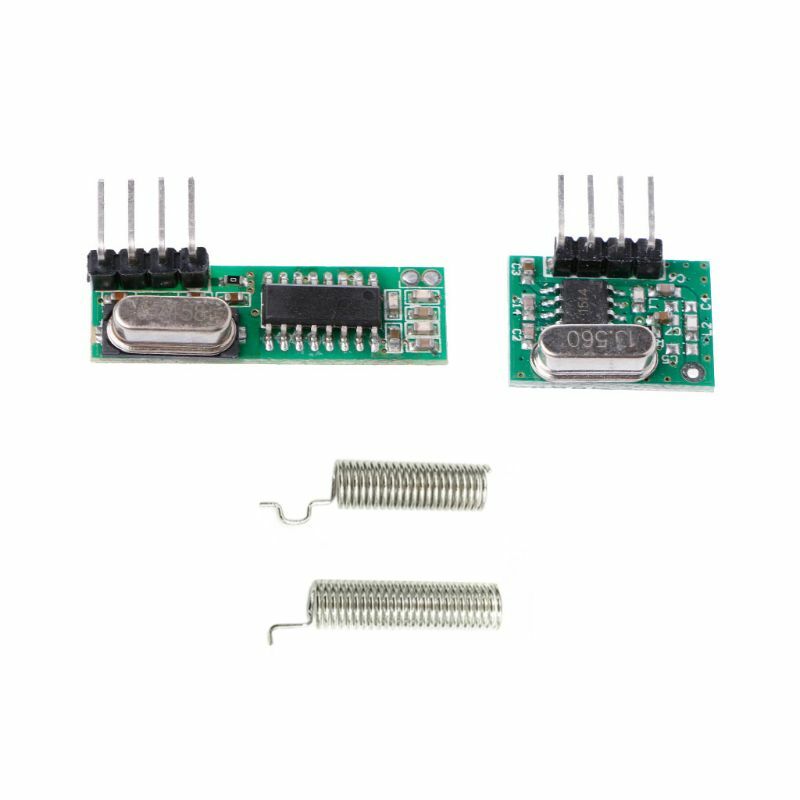 1 Set 433Mhz Superheterodyne RF Receiver Transmitter Module Kit With 2 Antennas For Arduino/ARM/MCU