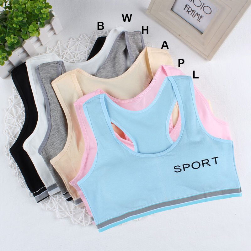 Underwear Women Sexy Letter Print Cotton No Trace Without Steel Ring Wrapped Chest Comfort Bra Underwear para mujeres