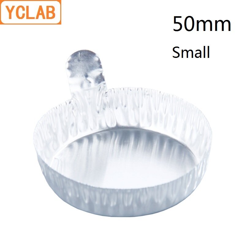 Yclab 50mm Wiege schale Schüssel scheibe kleine Aluminium folie mit Griff Labor chemie Ausrüstung