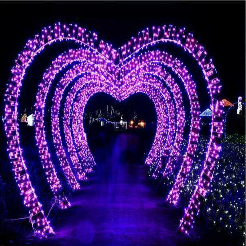 Christmas Outdoor Lighting 20/50/100M LED Street Garland Fairy String Lights 8 Modes Luminous Solar Power and EU Plug Available