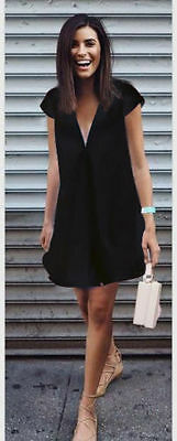 짧은 미니 블랙 드레스 새로운 섹시한 여성 여름 깊은 v-넥 드레스 캐주얼 플러스 사이즈 화이트 여름 옷