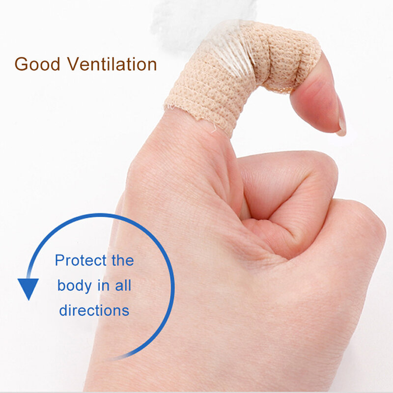 5CM*450CM Self Adhesive Elastic Bandage Non-woven Fabric Tape Protective Gear Knee Elbow Support Injury Pad
