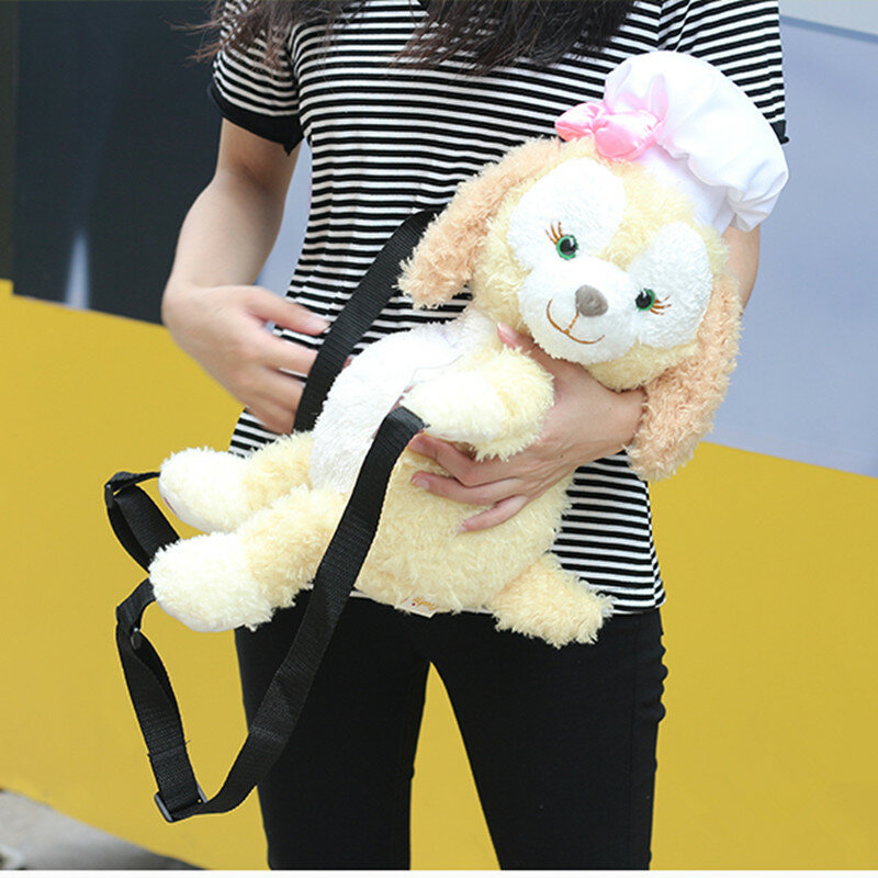 52CM Cartoon Backpack Kids Anime Duffy Bear Chef backpack Stellalou Rabbit new friends Cookie Cook plush toy for Christmas gift