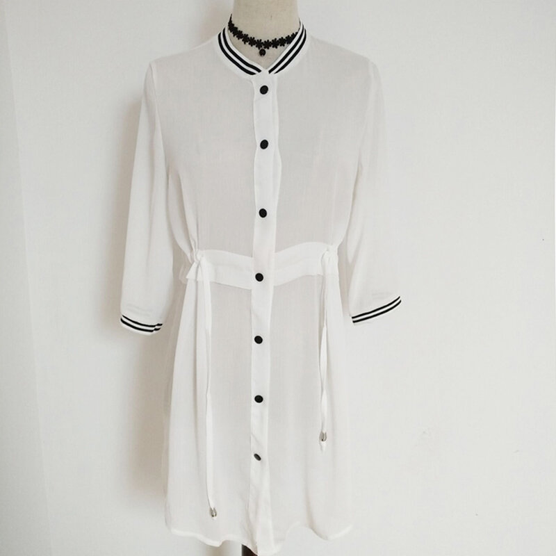 Kimonos para mujer, cárdigans de gasa para mujer, blusas informales para mujer, chaquetas de béisbol Vintage, chaqueta femenina, 2019