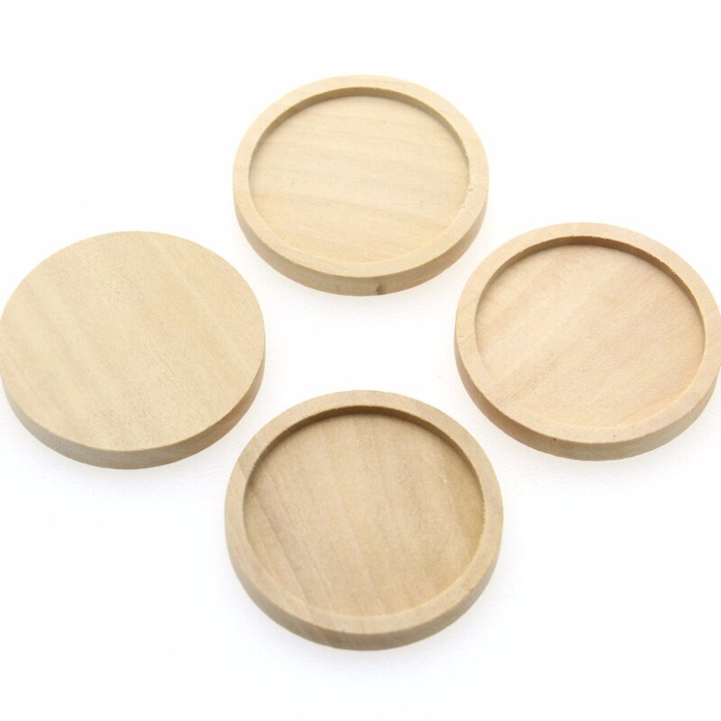 Заготовки для круглых деревянных рамок, 30 мм, 200 шт.