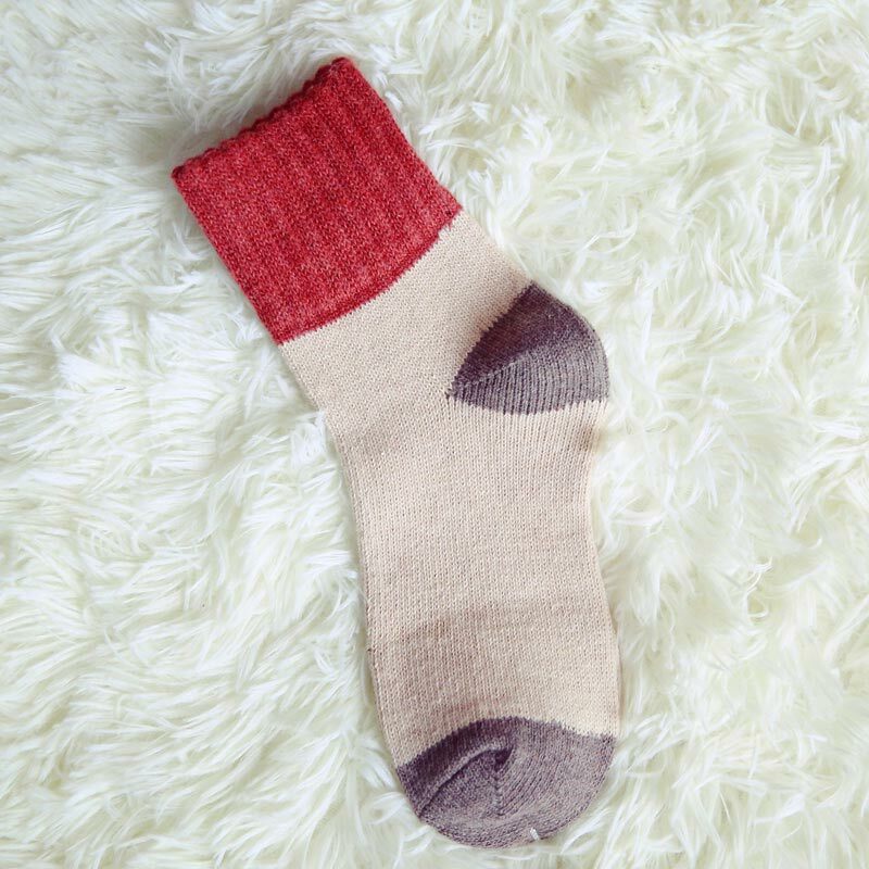 Модные толстые шерстяные носки, женские зимние шерстяные носки, рождественские носки, женский хлопок