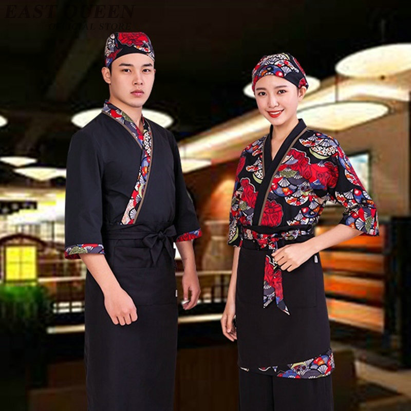 Sushi chef uniform accessoires japanse restaurant uniformen supply fast food service ober serveerster Catering kleding DD1016 Y