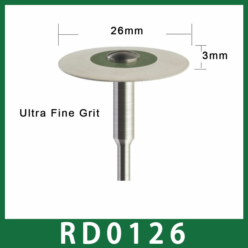 1 pz ruote diamantate in gomma (HP) diametro 26mm per Zirconia/porcellana PFM/ Emaxs