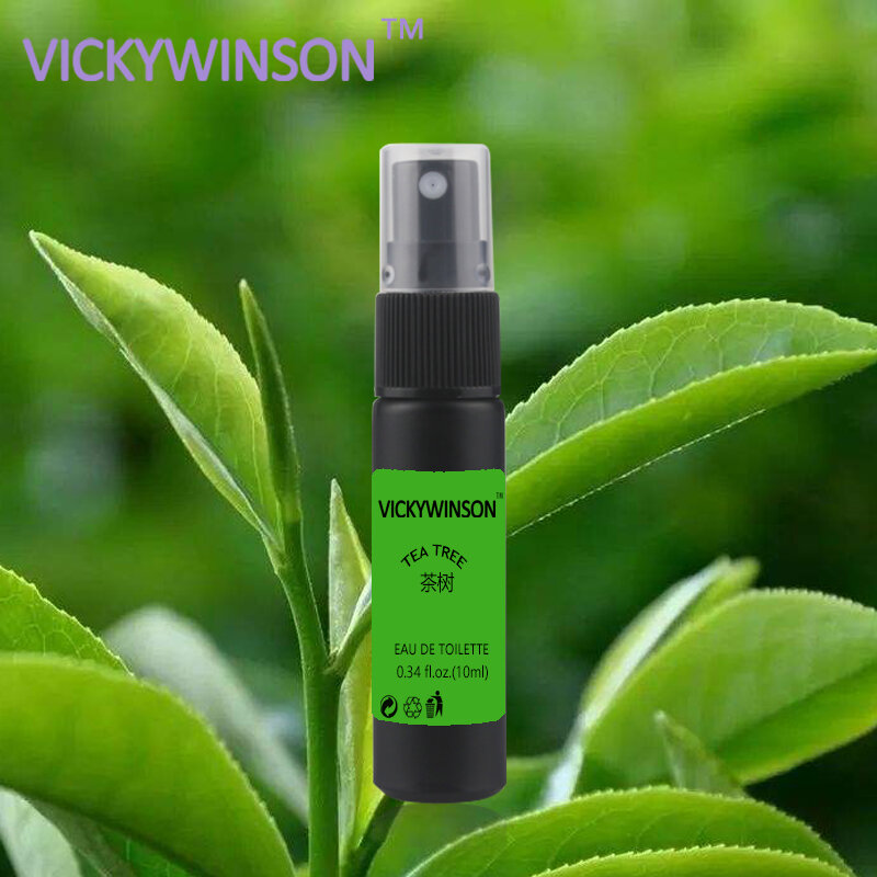 VICKYWINSON Tea Tree Deodoran 10Ml Deodoran Antiperspiran Penghilang Ketiak untuk Wanita dan Pria