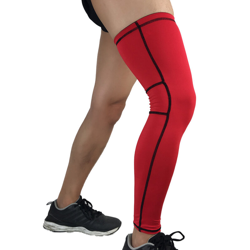Esportes perna coxa manga protetor joelho cinta envoltório suporte exercício ao ar livre spslf0052