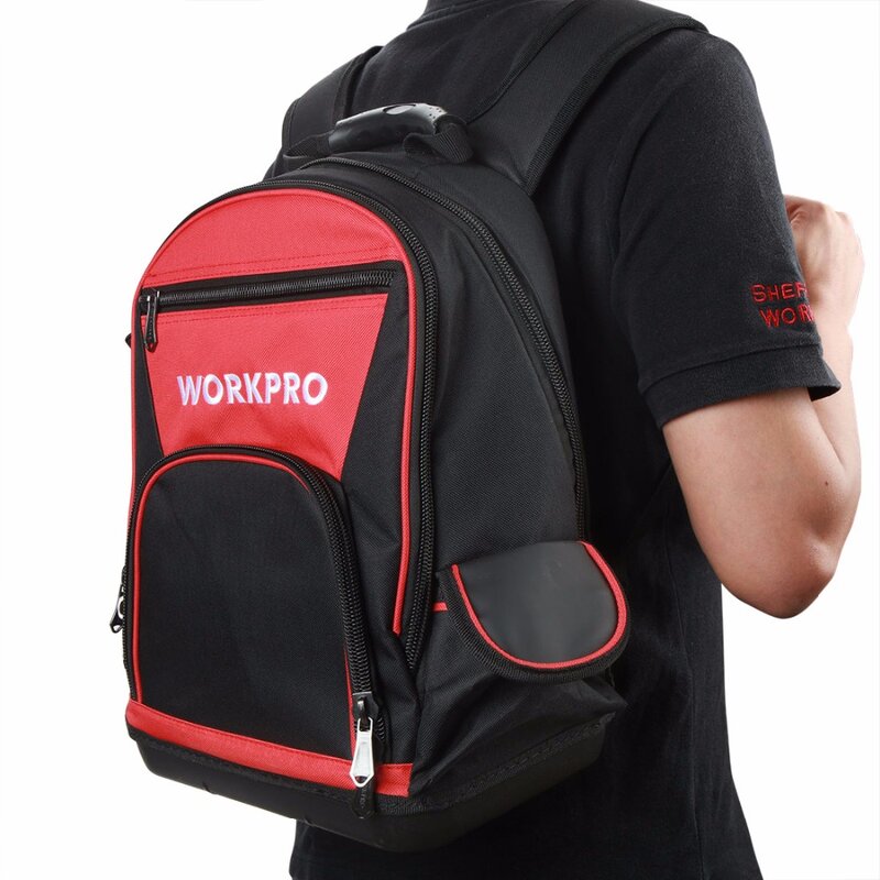 WORKPRO — Sac à dos de rangement pour outils, sacoche, avec poches multifonctions, étanche, 17 pouces