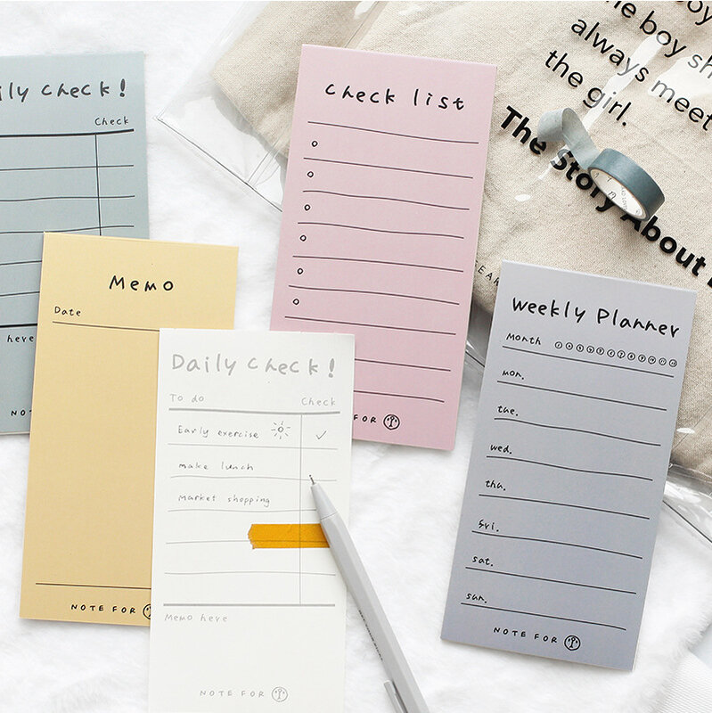 1Pc Scratchpad Graffiti Diary Series Mini Notepad แบบพกพา Planer To Do List Memo Pad