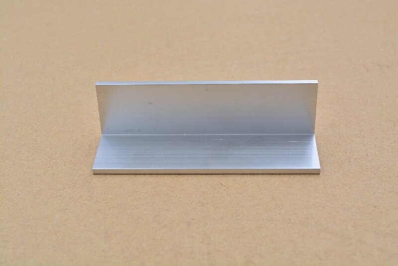 Placa de alumínio comprimento 50mm x 30mm, ângulo de perfil espessura 3mm 1 peça