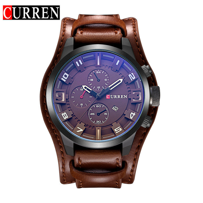 2019 Hot marka luksusowy męski zegarek zegarek dla pary duży DialLeather pasek sport wojskowy wodoodporny zegarek kwarcowy zegarki Relogio Masculino