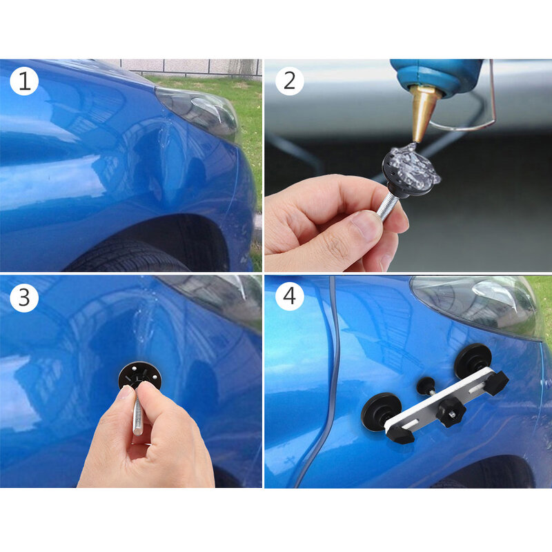 Car Repair Hand Tool Sets Auto Car Bridge Dent Glue Puller Tabs Remover Repair Hand Tool Kit Set