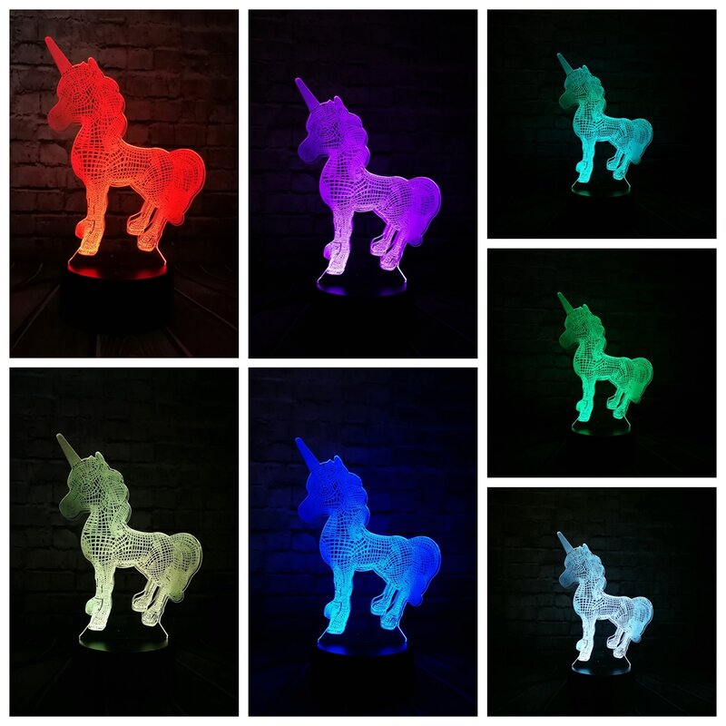 Epack livraison gratuite Drop shippingHot 3D lampe à LED veilleuse RGB ampoule noël décoratif cadeau dessin animé jouet Luminaria lave fête