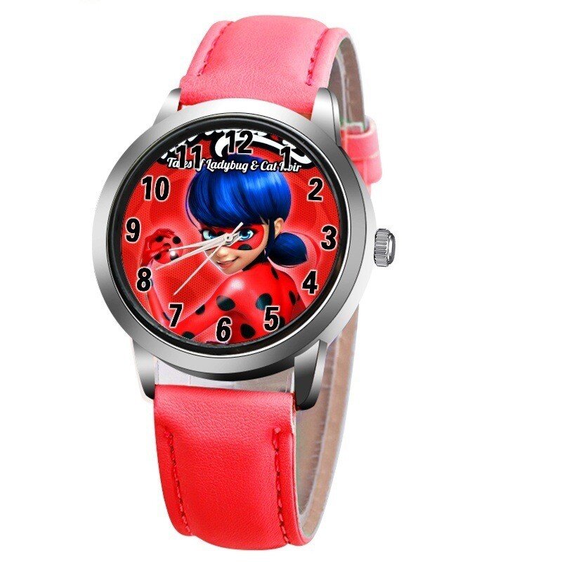 Новая мода Чудесное Божья коровка часы Дети Мальчики Подарок Часы повседневные кварцевые наручные часы Relogio Relojes
