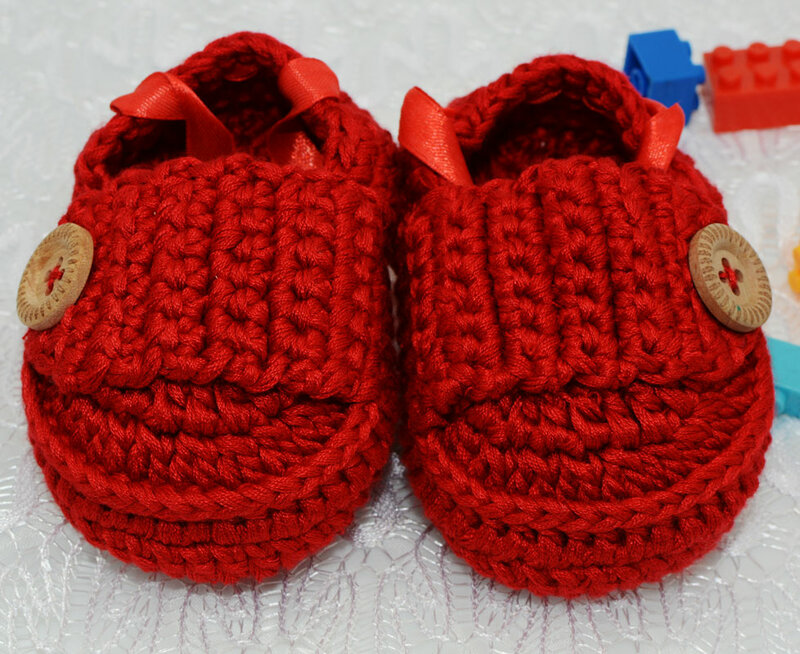 Zapatos de cuna para bebé recién nacido, calzado de ganchillo 100% a mano, 100% algodón, suave y cómodo