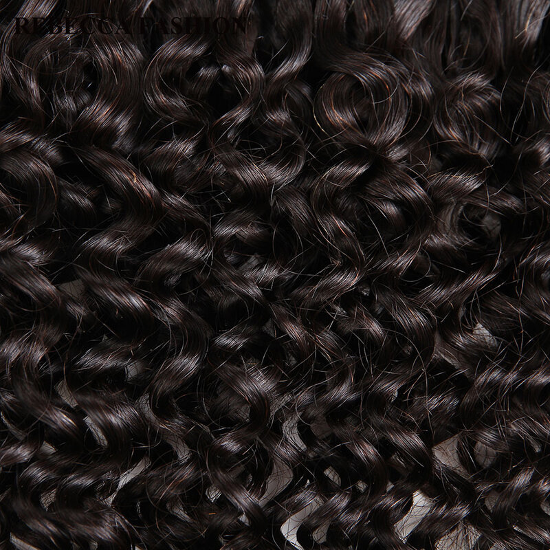 ريبيكا البرازيلي ريمي مجعد الشعر البشري بالجملة لتجديل 1/3/4 حزم 10 إلى 30 بوصة اللون 1B/99J الشعر