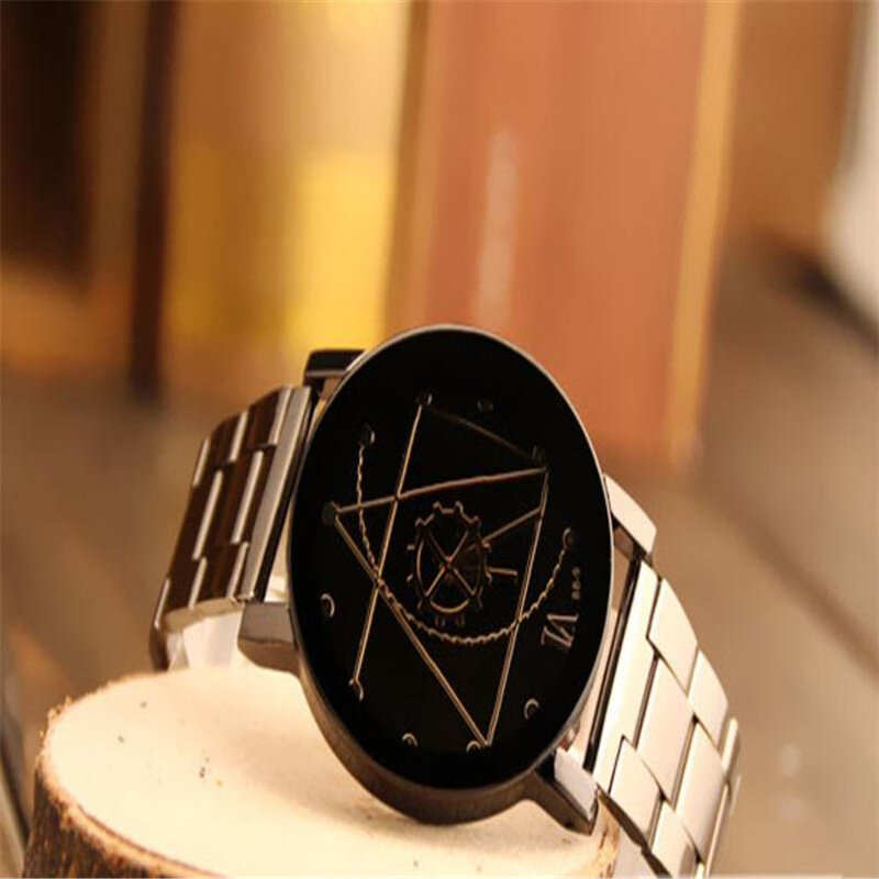 Reloj deportivo de acero inoxidable para hombre y mujer, cronógrafo de pulsera de marca superior de lujo, a la moda, 2018