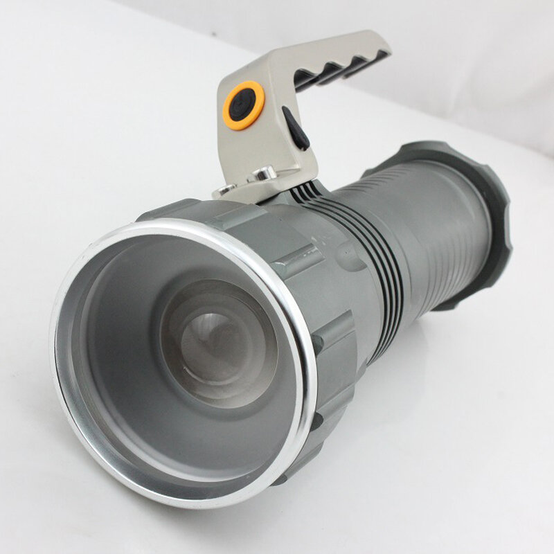 Zoomable Flashlight Long Range Searchlight Rechargeable LED Search Light Powerful Torch