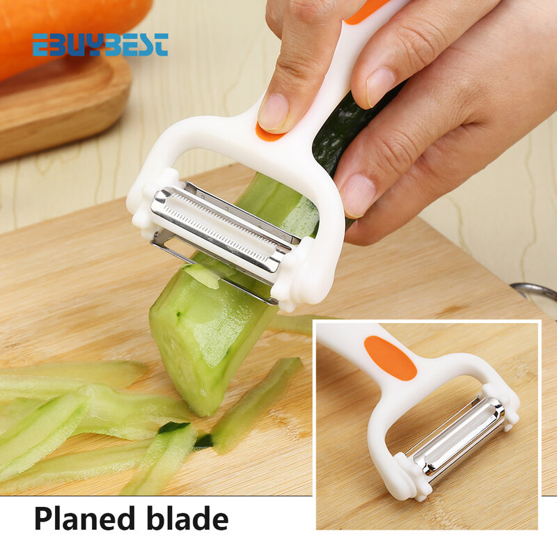 Vegetal frutas descascador de batata 360 graus rotativo aço inoxidável cenoura cortador vegetal slicer acessórios cozinha gadgets