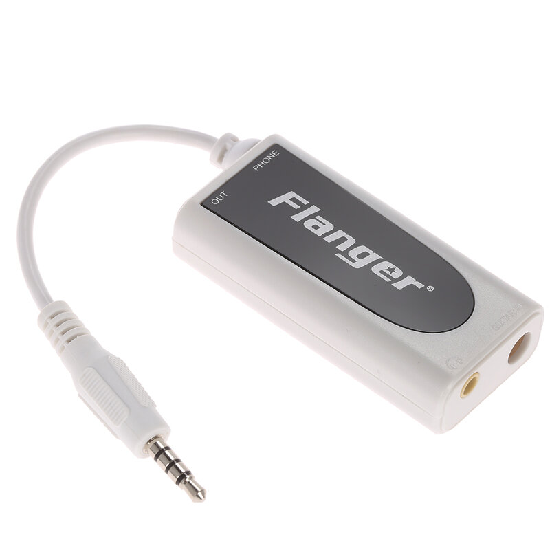 Flanger-Adaptador convertidor de Fc-21Music, pequeño y exquisito bajo de guitarra blanca para Android, Apple, iPhone, iPad, iPod Touch, alta calidad