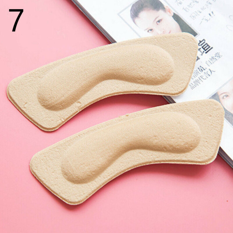 1 par inserções de sapato pegajoso volta calcanhar inserções palmilhas almofadas almofada forro protetor cuidados com os pés para mulher