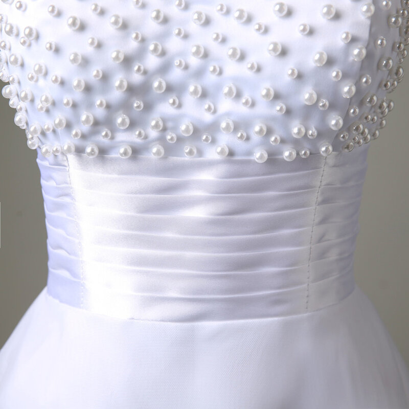 WeiYin Robe De Mariage 2019 Branco/Marfim Curto Vestido de Noiva Noivas Sexy Laço Nupcial Do Vestido de Casamento Vestido De Noiva verdadeiro Amostra