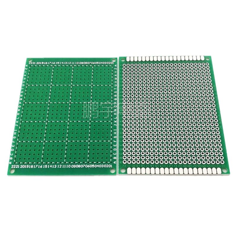 6*8cm single sided universal board 2.54MM pitch 6*8CM hole board glass fiber green tin plating