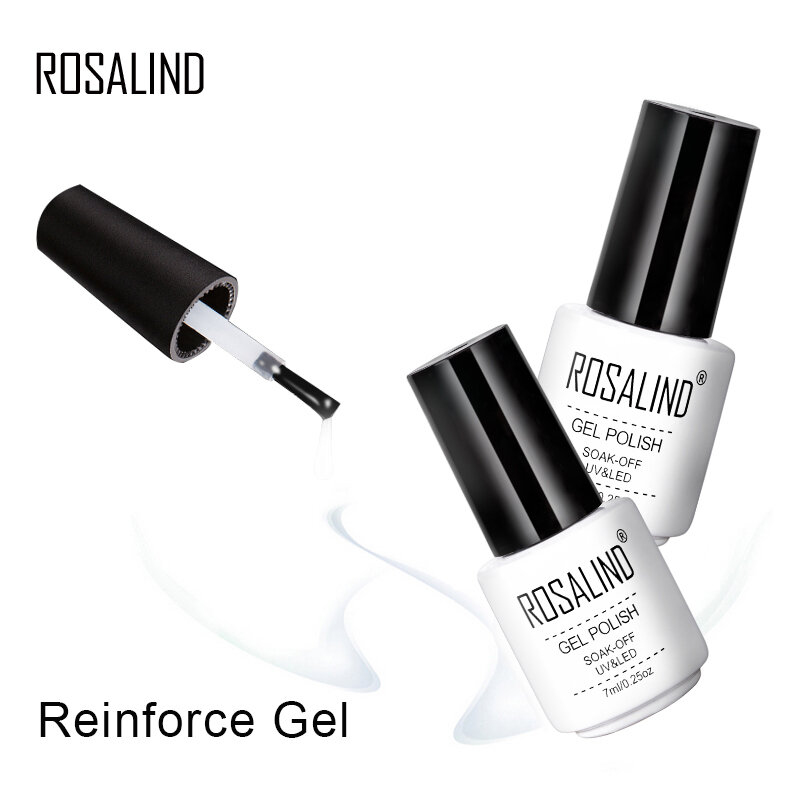 ROSALIND – vernis à ongles Gel, couche de Base supérieure, brillant, longue durée, décoration Nail Art, manucure, 7ml