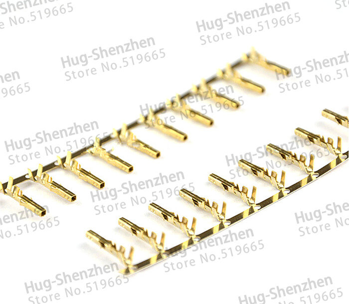 Weibliche 5557 ATX/EPS PCI-E Gold Überzogene klemmen Crimp Pins für 4 P 6 P 8 P 10 p 12 p 14 p 16 p 18 p 24 P männlichen stecker shell